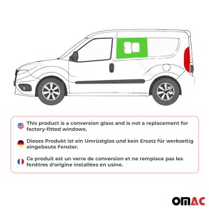 RAM Promaster City Front Side Sliding Window Glass - Left (L1\/L2) - Omac - Galaxy - 2015-2022 RAM Promaster City Front Side Sliding Window Glass - Left (L1\/L2) - Omac - Galaxy - 2015-2022